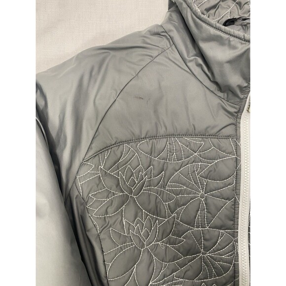 THE NORTH FACE Catawissa Lotus Flower Quilted Insulated Jacket Women XL Gray - Picture 5 of 13